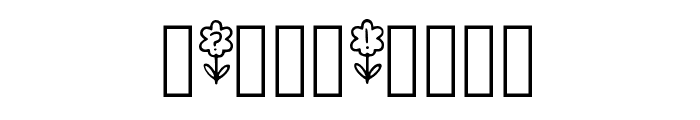 Flowers By Squeeb Creat Regular Font OTHER CHARS