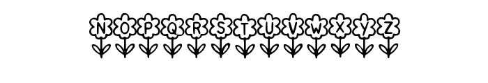 Flowers By Squeeb Creat Regular Font LOWERCASE