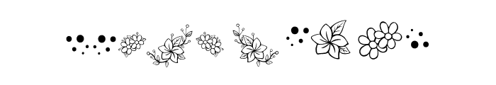 Flowers-Corner Font OTHER CHARS