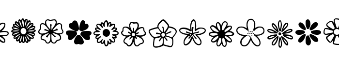 Flowery Illustration Regular Font UPPERCASE