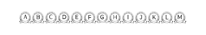 Flowery Monogram Font LOWERCASE