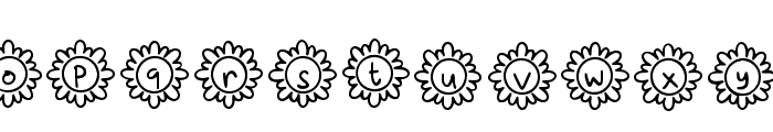 Flowery Regular Font LOWERCASE