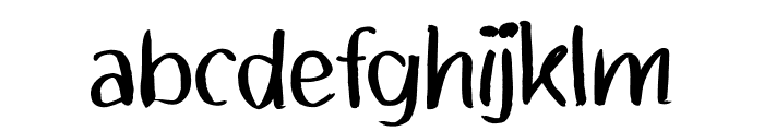 Flowhand Font LOWERCASE