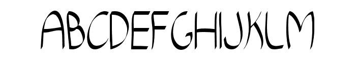 FlowingNight-Regular Font UPPERCASE