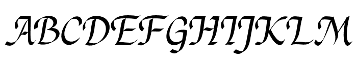 FlowingRomance-Italic Font UPPERCASE