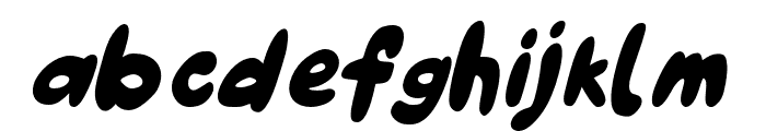 Fluffapalooza-Oblique Font LOWERCASE