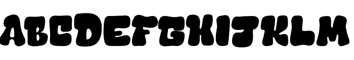 Fluffy Groovy Font UPPERCASE