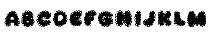 Fluffy Regular Font UPPERCASE