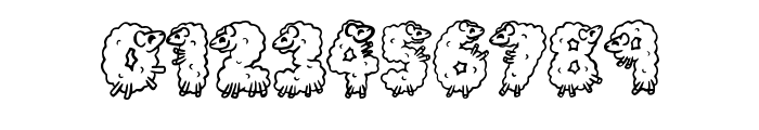 Fluffy Sheep By Squeeb  Regular Font OTHER CHARS