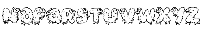 Fluffy Sheep By Squeeb  Regular Font LOWERCASE