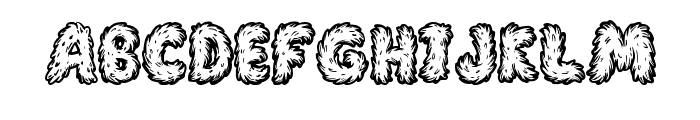 Fluffy Tail By Squeeb C Regular Font UPPERCASE