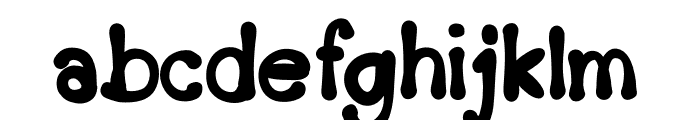 Fluffy middle Font LOWERCASE