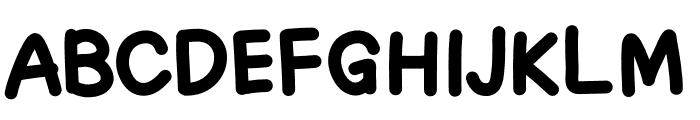 FluffyD Font UPPERCASE
