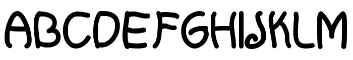 FluffyMacarons-Regular Font UPPERCASE