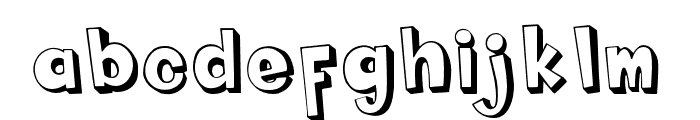 FluffyMonsta-Extruded Font LOWERCASE