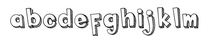 FluffyMonsta-Regular Font LOWERCASE