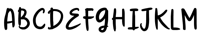 FluffyPeach-Regular Font UPPERCASE