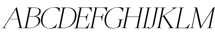 Fluneta Italic Font UPPERCASE