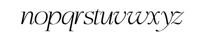 Fluneta Italic Font LOWERCASE