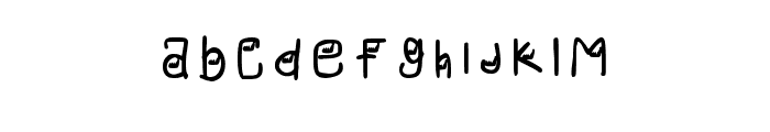Flute Regular Font LOWERCASE