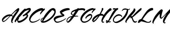 Flutery Crystale Italic Font UPPERCASE