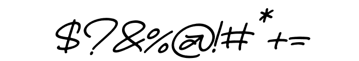 Fluttercy Italic Font OTHER CHARS