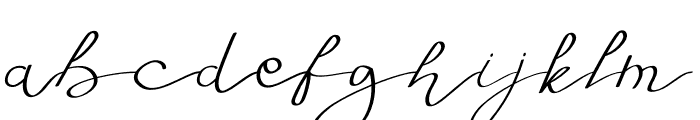 Fly Feather Script Font LOWERCASE