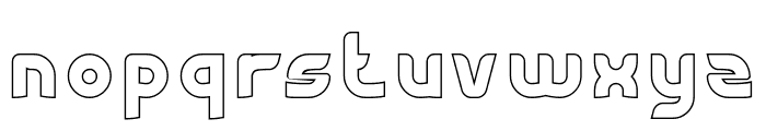 Flying Bird-Hollow Font LOWERCASE