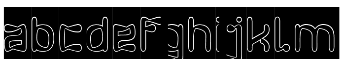 Flying Squirrel-Hollow-Inverse Font LOWERCASE