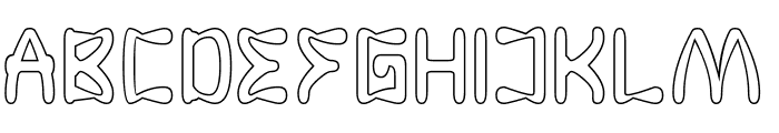 Flying Squirrel-Hollow Font UPPERCASE