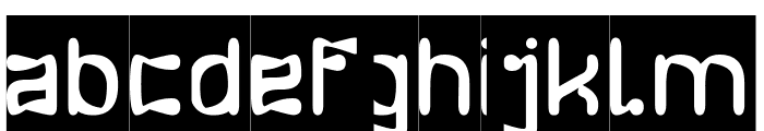 Flying Squirrel-Inverse Font LOWERCASE