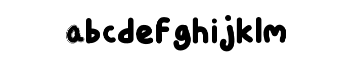 FlyingBalloons-Regular Font LOWERCASE