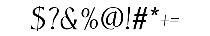 Focger-Italic Font OTHER CHARS