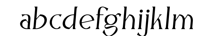 Focger-Italic Font LOWERCASE