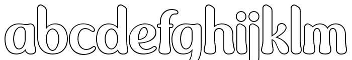 Foghe-Outline Font LOWERCASE