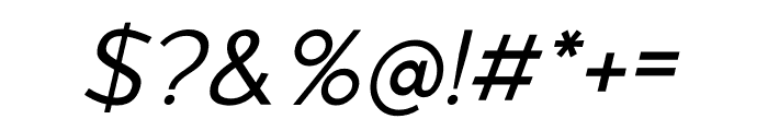 Fogler Regular Italic Font OTHER CHARS