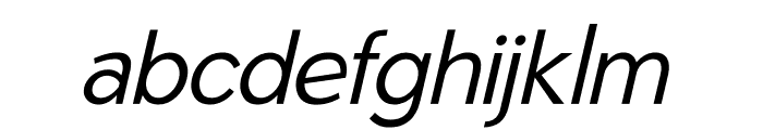 Fogler Regular Italic Font LOWERCASE