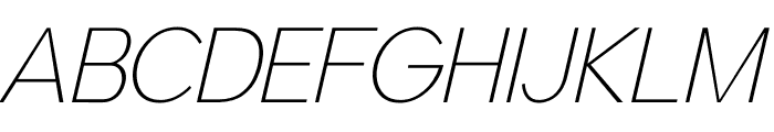 Fogler Thin Italic Font UPPERCASE