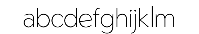 Fogler Thin Font LOWERCASE