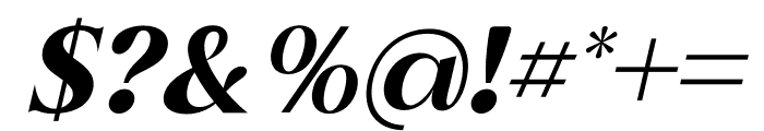 Fogsta Italic Font OTHER CHARS