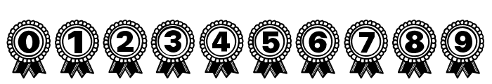Fon Award Medal Font OTHER CHARS