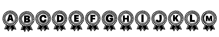 Fon Award Medal Font UPPERCASE