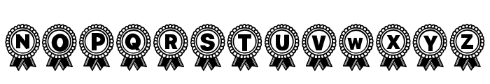 Fon Award Medal Font UPPERCASE