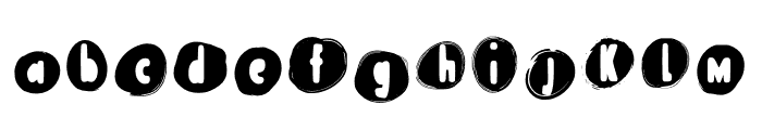 Font Blob Regular Font LOWERCASE