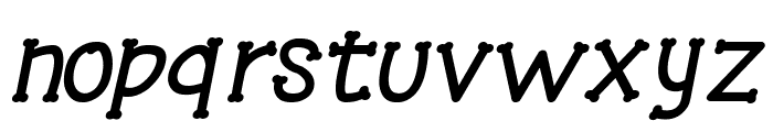 Fontype Animal Pet Bold Italic Font LOWERCASE