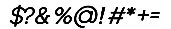 Fontype Rounded Bold Italic Font OTHER CHARS