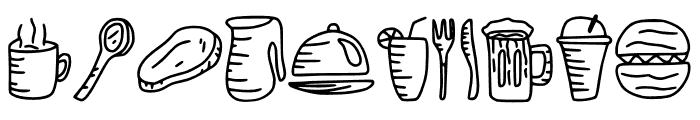 Food Doodle Font OTHER CHARS