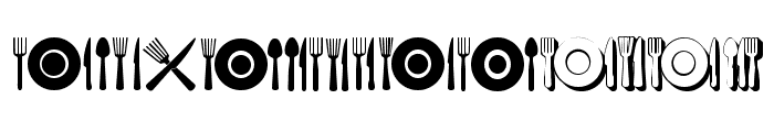 Food Icons Regular Font UPPERCASE