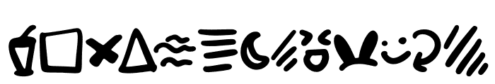 Food Matter Doodle Font UPPERCASE