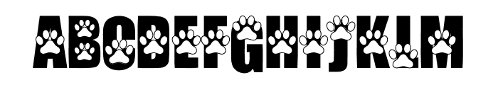 Foot Dog Font UPPERCASE